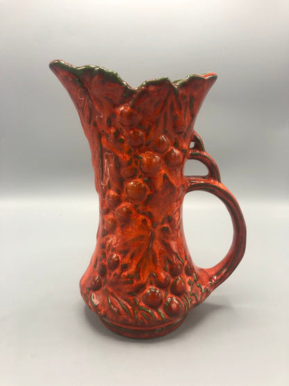Mid-Century ceramic Danish orange vase