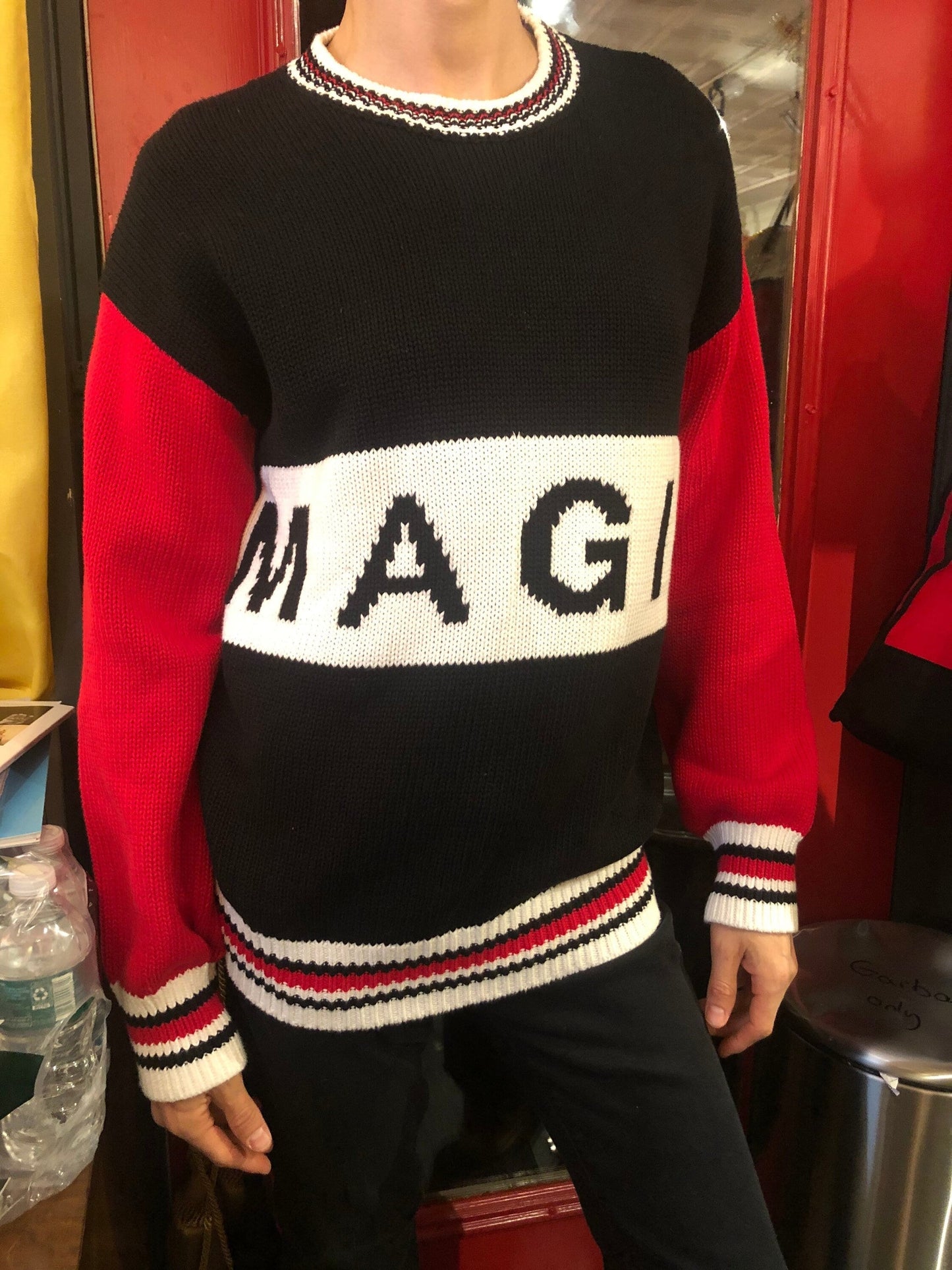 MAGIC 100% Cotton Jacquard technique sweater