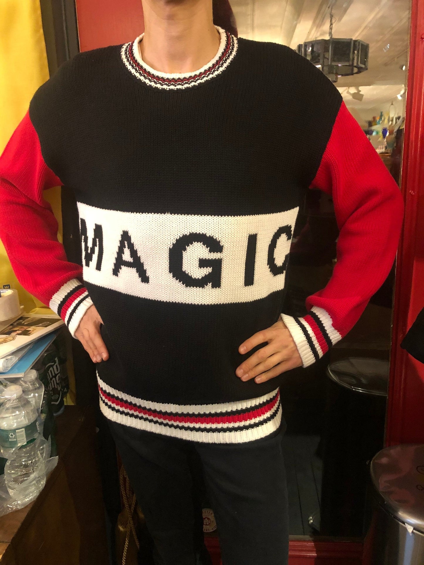 MAGIC 100% Cotton Jacquard technique sweater