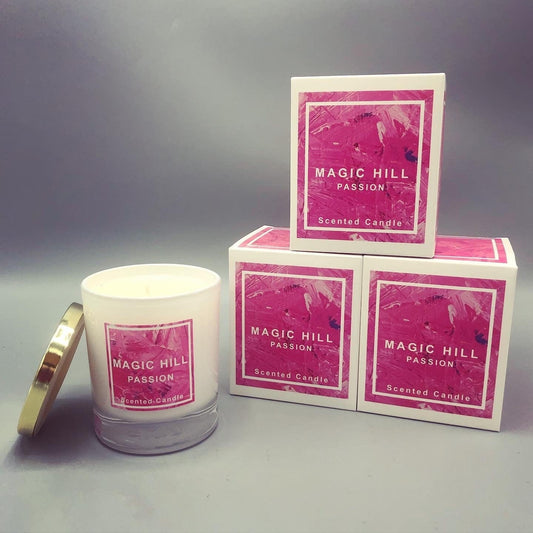 Hand poured Coconut PASSION Scented Candle by Magic Hill