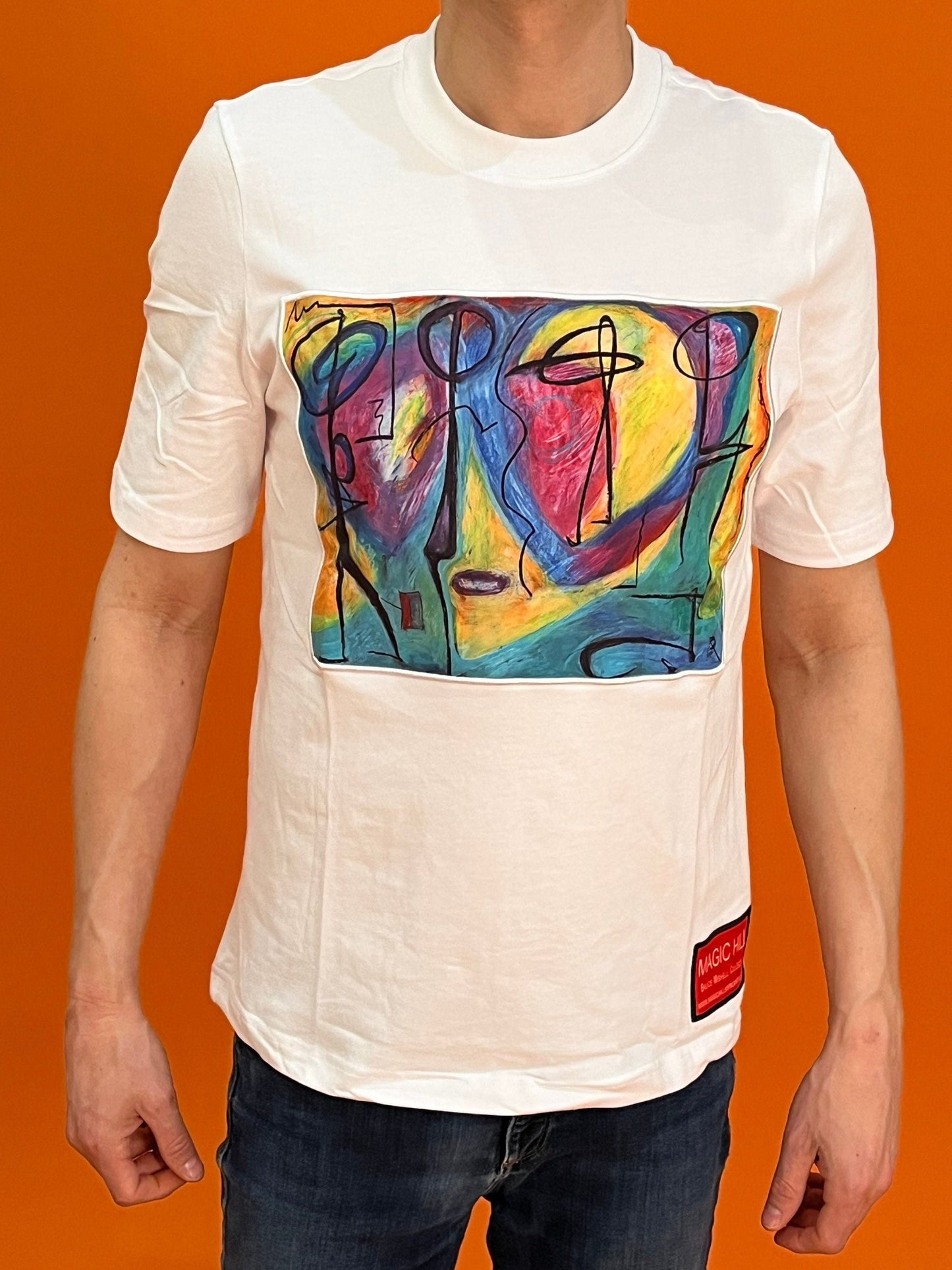 Magic Hill exclusive design with “Bruce Mishell” artwork printed on a Pima 100% cotton T-shirt