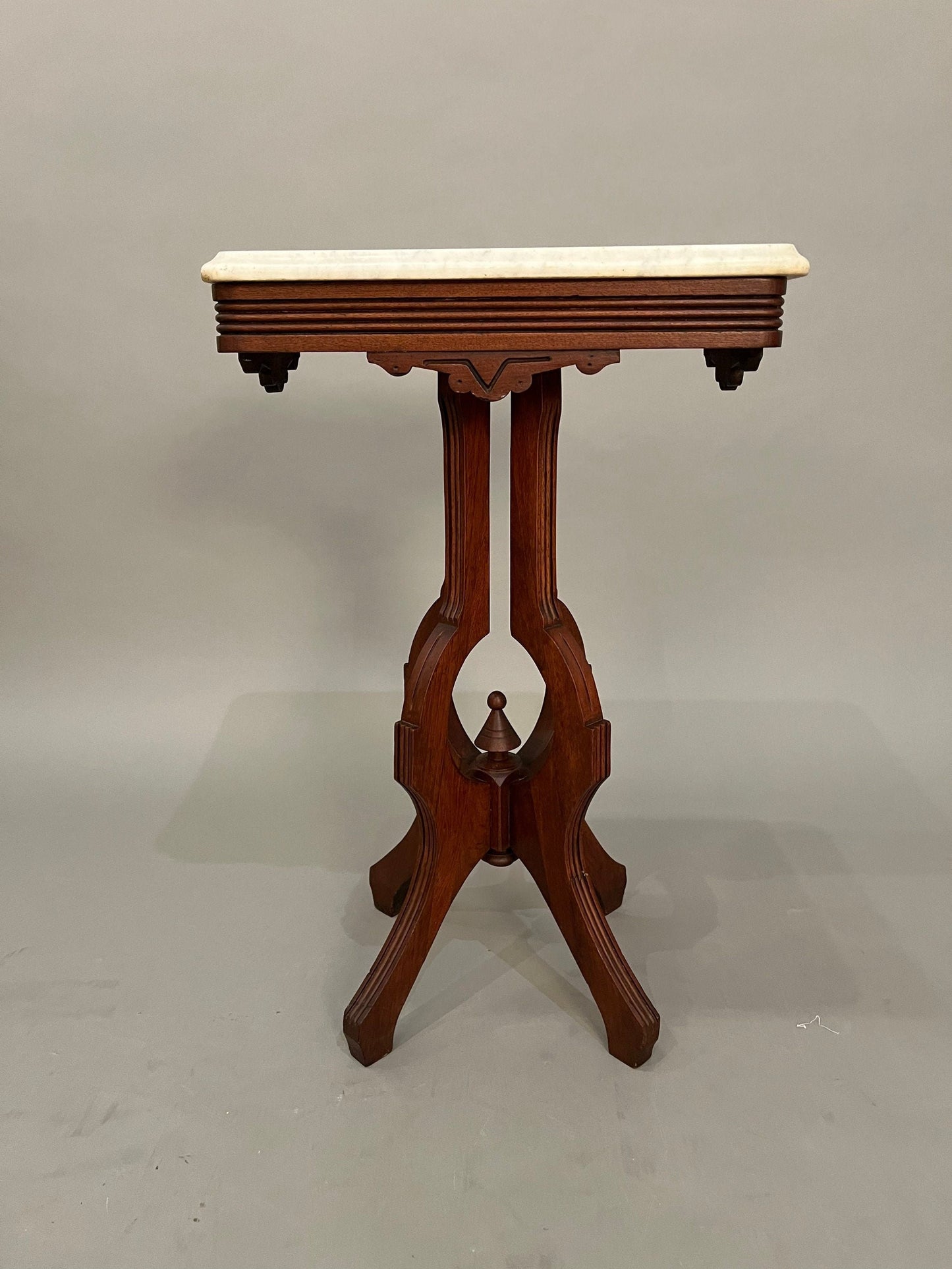 Marble & mahogany wood traditional table