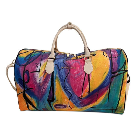 Pre order “Myra” - Shoulder Duffle bag with Art by Bruce Mishell collections for MAGIC HILL - Mercantile, LLC
