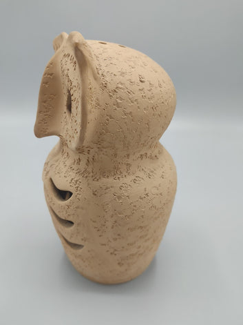Handmade Italian Ceramic Owl Fine Art Pottery (unsigned)