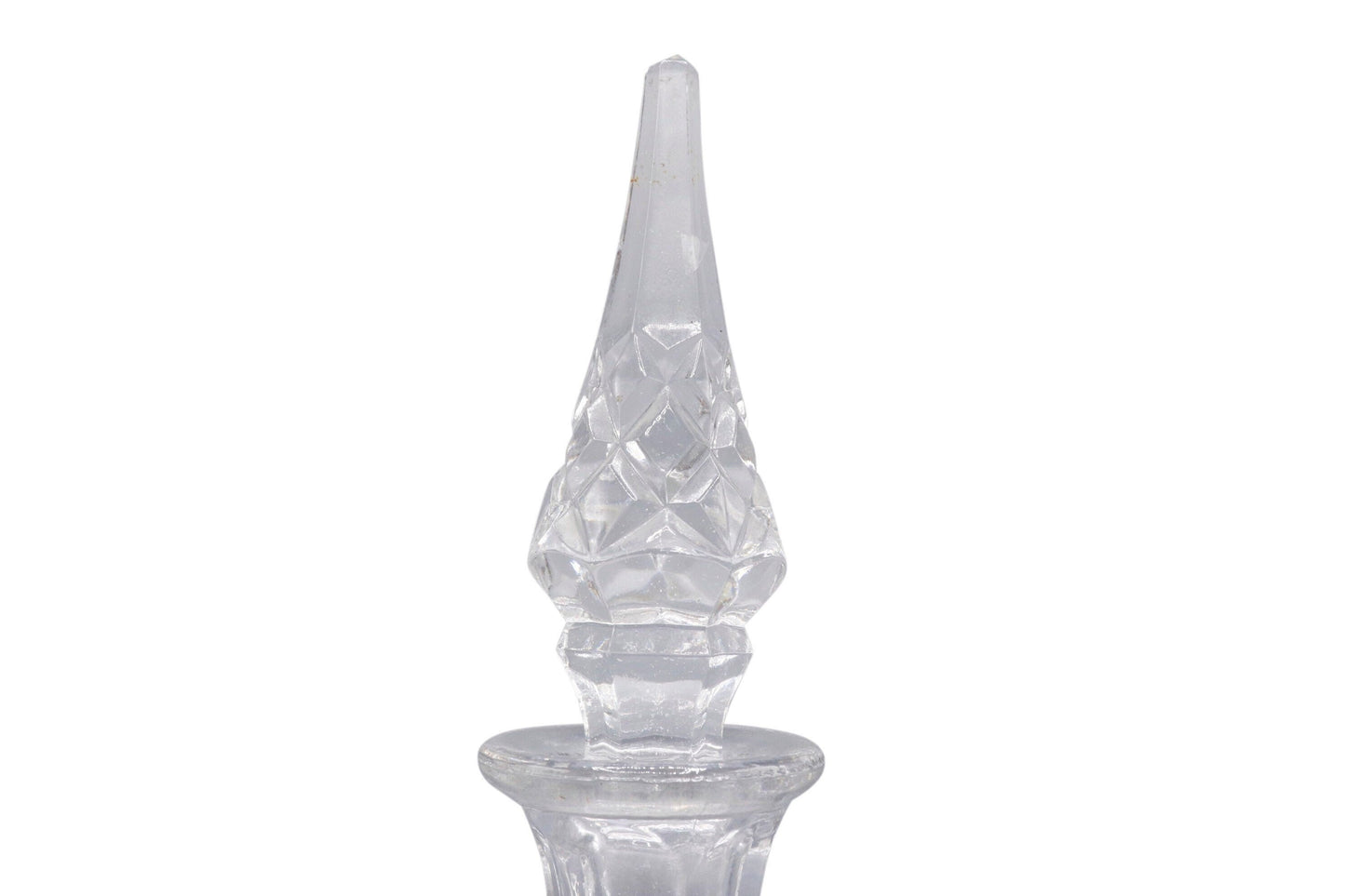 Art deco Crystal handmade decanter with the stopper design by west Germany.