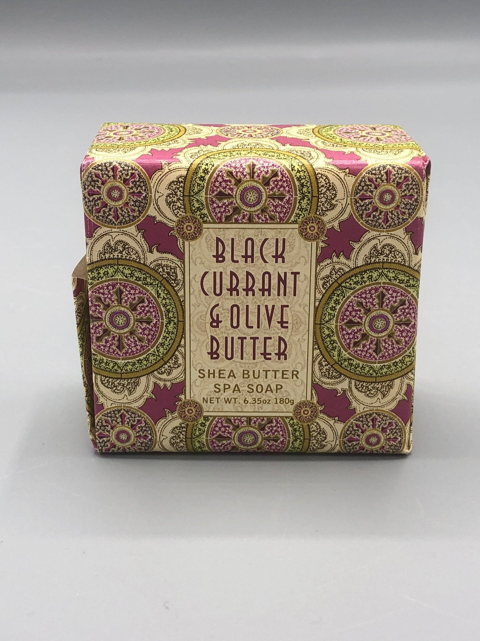 Black Currant & Olive Butter spa soap 6.35oz