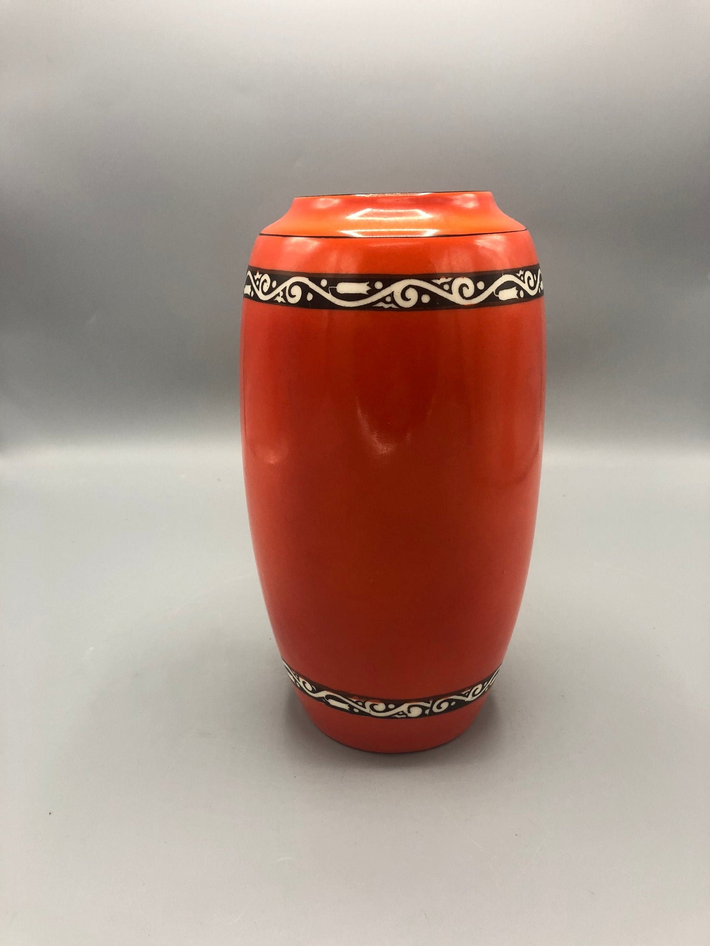Mid-Century ceramic orange vase
