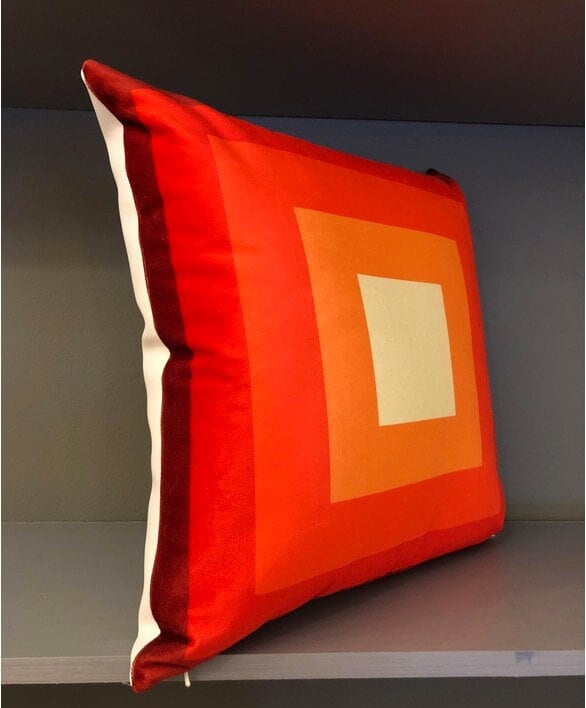 Geometric Pattern Print Velvet Pillow