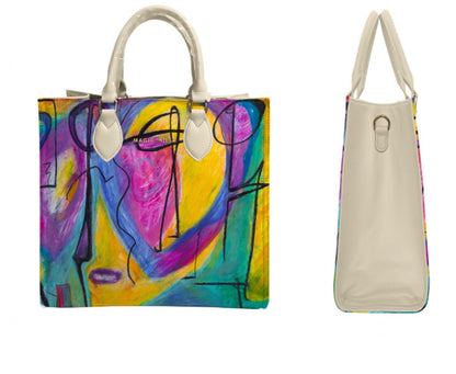 Backorder MAGIC HILL’s exclusive Bruce Mishell Collection tote bag brass hardware and silk lining.