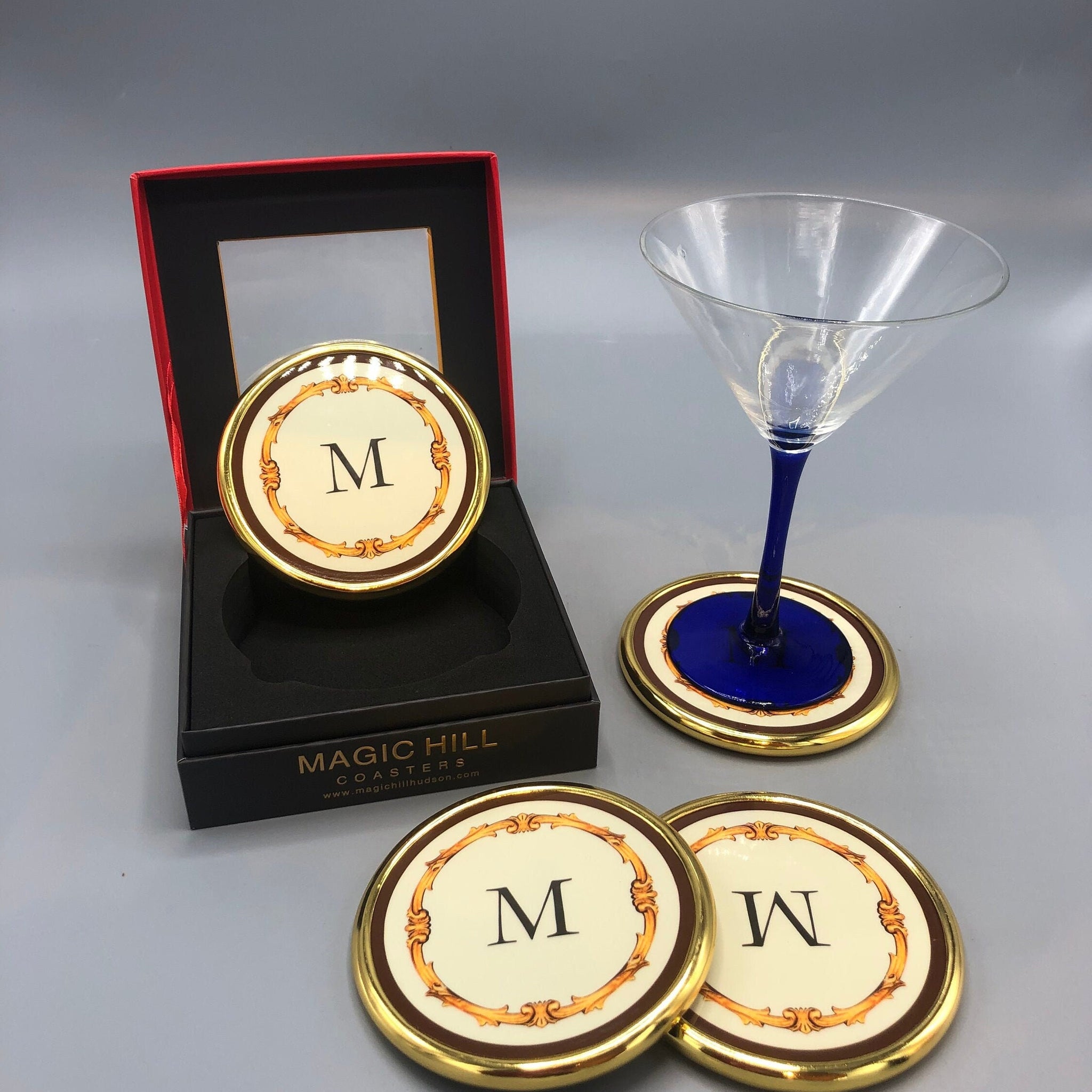 Monogrammed Coasters by Magic Hill - &quot;A-Z&quot;