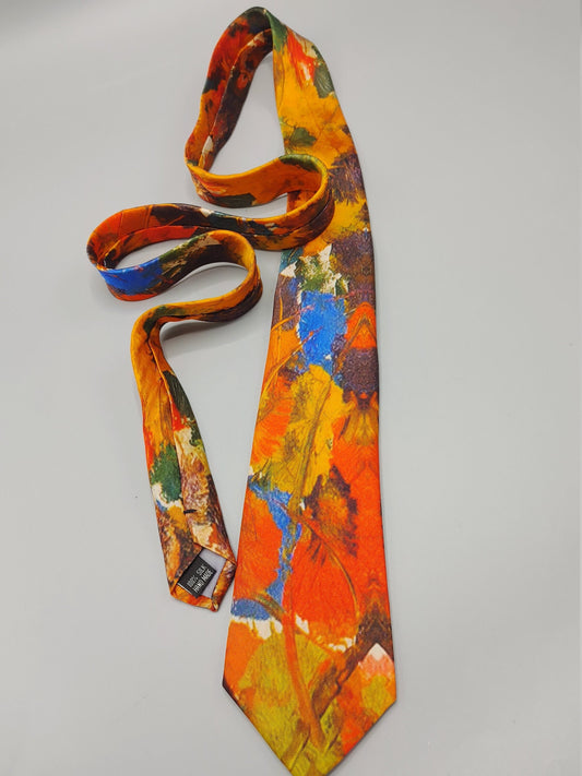Hand Made 100% Silk Tie, Print by Bruce Mishell