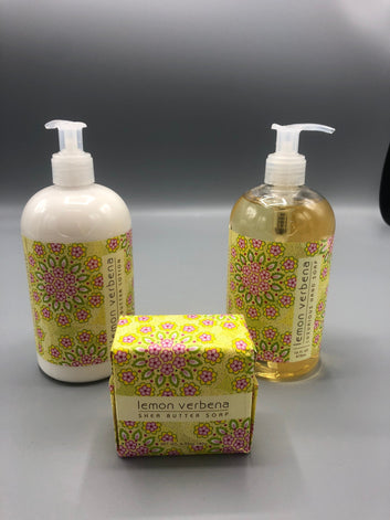 Lemon verbena luxurious hand soap | Shea Butter lotion & bar soap