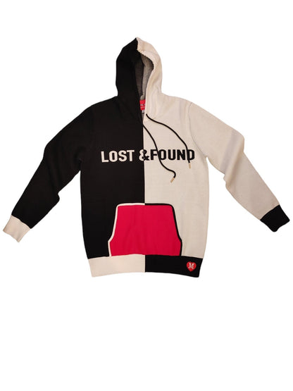 100% Cotton &quot;Lost & Found&quot; Custom Sweater Hoodie.