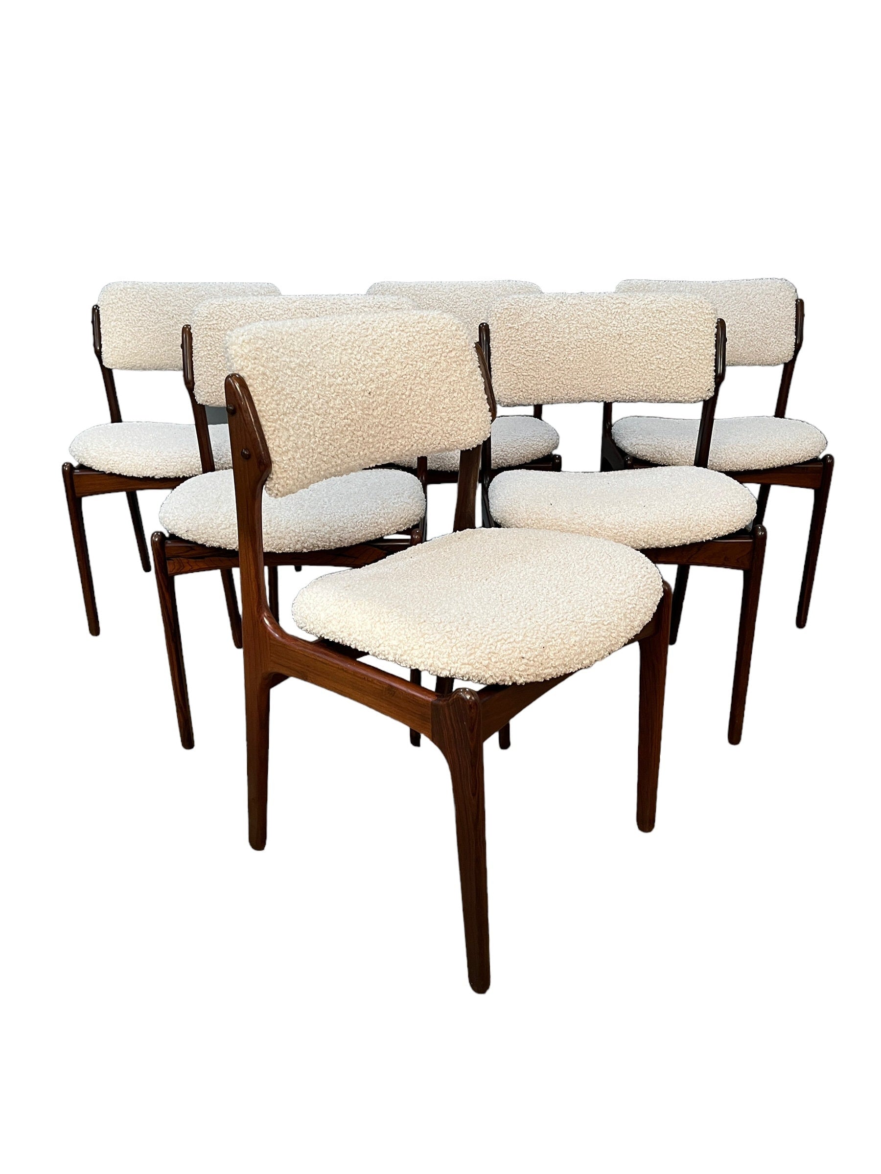 Mid Century danish Rosewood dining chairs set of 6