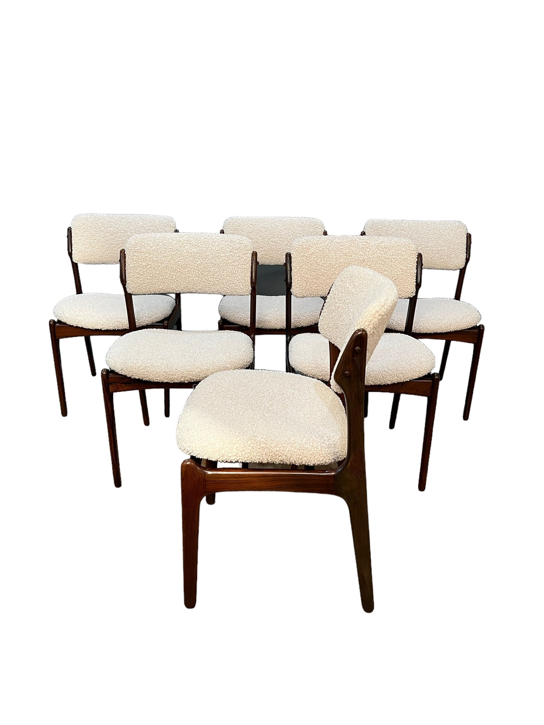 Mid Century danish Rosewood dining chairs set of 6
