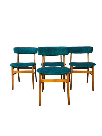 Mid Century danish teak, dining chairs set of 4