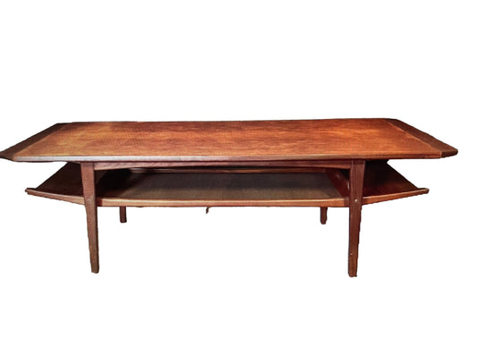 Mid-Century Teak coffee table with shelf
