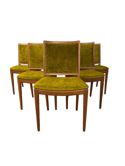 Mid Century danish teak, dining chairs set of 6