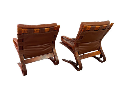 Mid-Century Skyline lounges from Norwegian Einar Hove (pair)