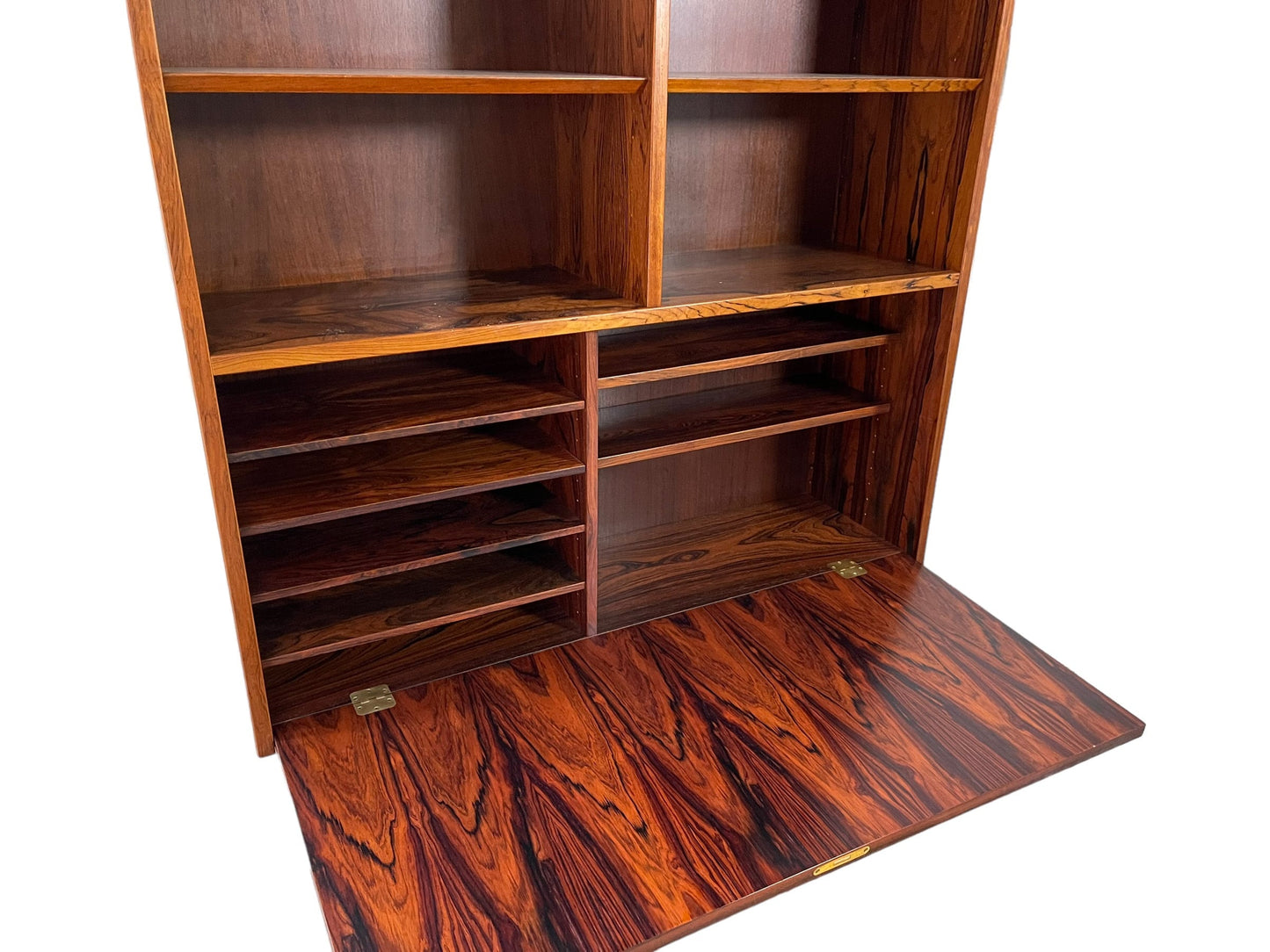 Mid-Century Danish Oman Jr rosewood bookcase with lower cabinet.